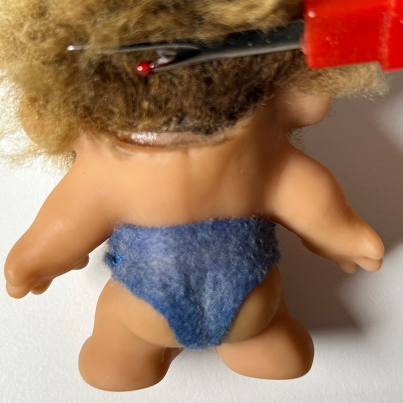 Vintage 1965 Thomas Dam Baby Monkey Troll Doll RARE VHTF (B9) - Picture 15 of 16